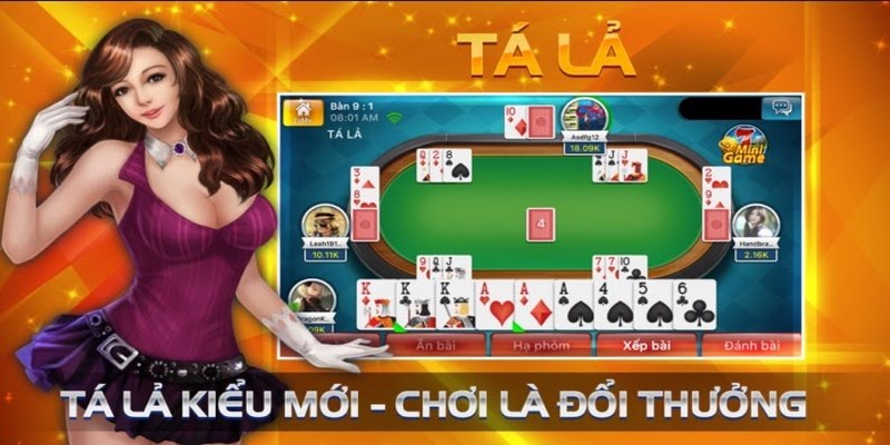 Trong ván bài tá lả sẽ có từ 2 - 4 người chơi tham gia 